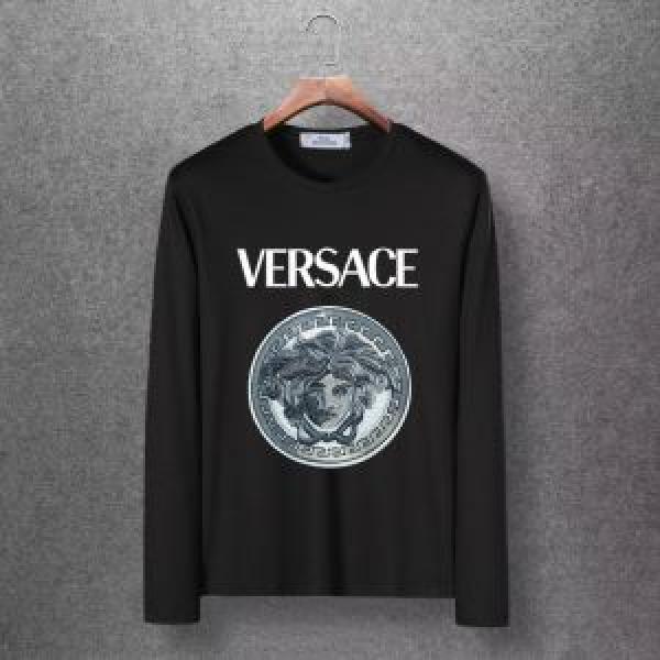 4色可選 長袖Tシャツ 今年注目すべき秋冬ファッション 2026トレンドアイテム激安 ヴェルサーチ VERSACE
