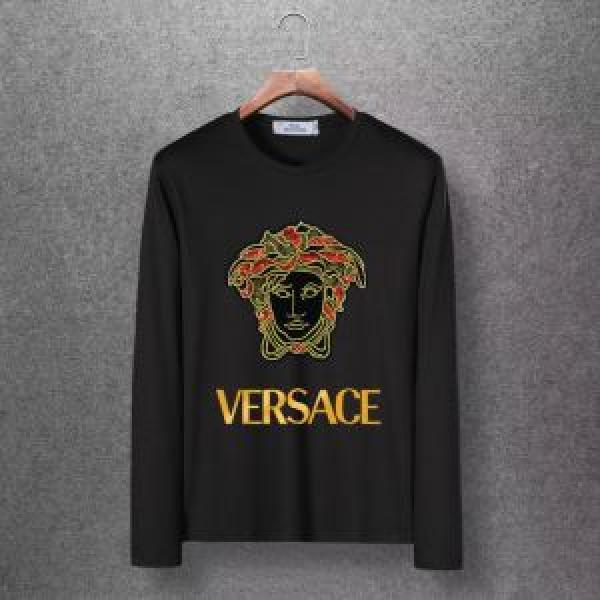 一番おしゃれ秋冬トレンド 最重要！2026秋冬トレンド ヴェルサーチ VERSACE 長袖Tシャツ 4色可選
