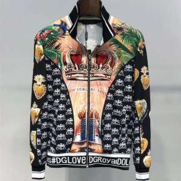 高い防寒性能人気新着Dolce&Gabbana コピードルガバジャケット メンズ高級ブランドプリントエレガント安いアイテム