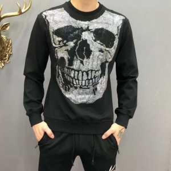 プルオーバーパーカー 2026秋冬トレンド押さえておきたい 寒い季節トレンド上品 フィリッププレイン PHILIPP PLEIN