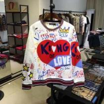愛用者が多い定番スウェットシャツKINGプリント パーカーDolce&Gabbanaコピー安いドルガバ 通販 最も着こなし限定新作