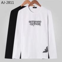 アルマーニ ARMANI 長袖Tシャツ 2色可選 今年らしい新しい人気色 2026秋のファッショントレンドはこれ