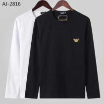 アルマーニ ARMANI 長袖Tシャツ 2色可選 今年らしい新しい人気色 2026トレンド秋冬おすすめ安い