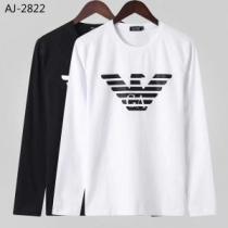 新作アイテムが今年流 2026トレンド秋冬おすすめ安い アルマーニ ARMANI 長袖Tシャツ 2色可選