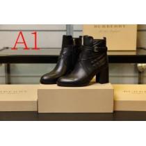 BURBERRY 3色可選 秋ファションのトレンド バーバリー  一番おしゃれ秋冬トレンド レザーブーツ 2026秋に注目したい