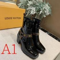 2025秋冬トレンドデザイン 3色可選 ルイ ヴィトン LOUIS VUITTON人気の秋冬新作再登場  レザーブーツ 今年注目すべき秋冬ファッション
