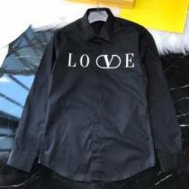 ブランドシャツ カジュアル コーデ ヴァレンティノ 服 メンズ 長袖シャツ Valentino コピー 安いV-LOGO軽い着心地新作 おすすめ