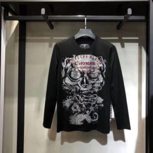 フィリッププレイン 長袖/Tシャツ この冬注目するべき新鋭ブランド  PHILIPP PLEIN 店舗で人気満点2026秋冬新作