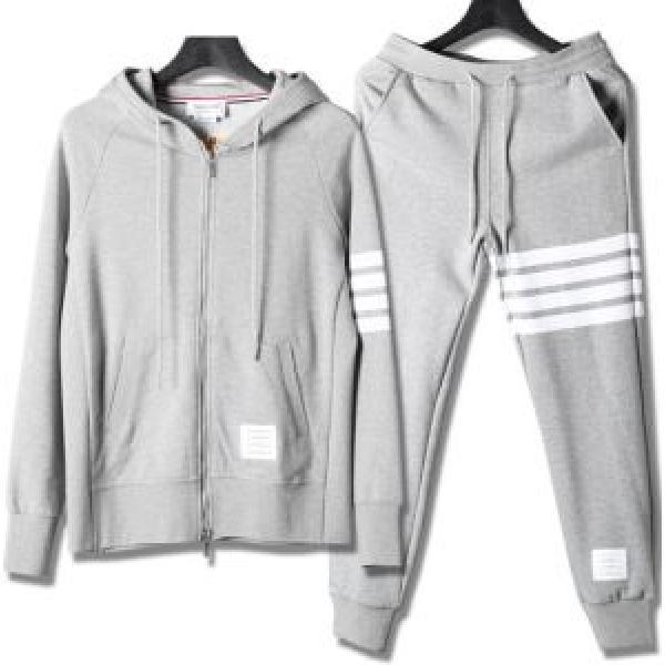 秋冬ムード高まる人気新作 4色可選 2026新発売大歓迎秋冬新名品 THOM BROWNE トムブラウン 上下セット