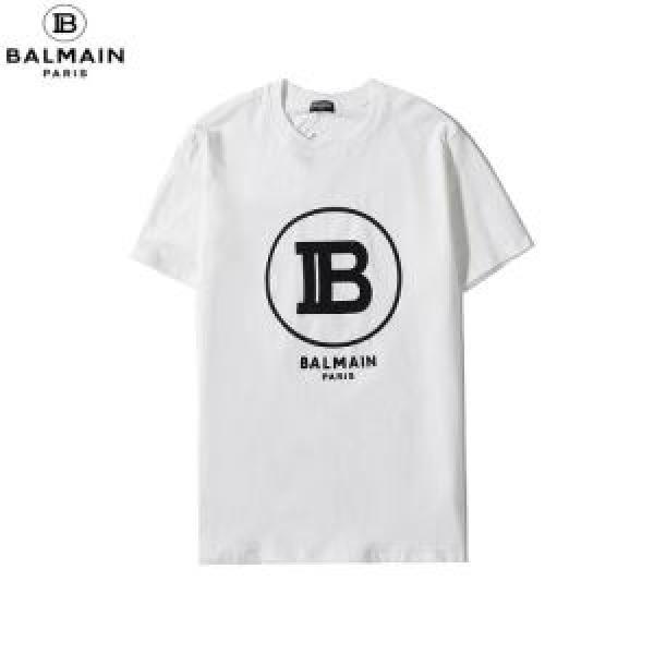 20SS☆送料込 半袖Tシャツ2色可選 今年の春トレンド バルマン BALMAIN 普段のファッション