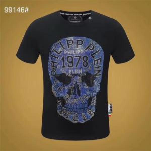 どのアイテムも手頃な価格で 半袖Tシャツ ストリート系に大人気 フィリッププレイン PHILIPP PLEIN