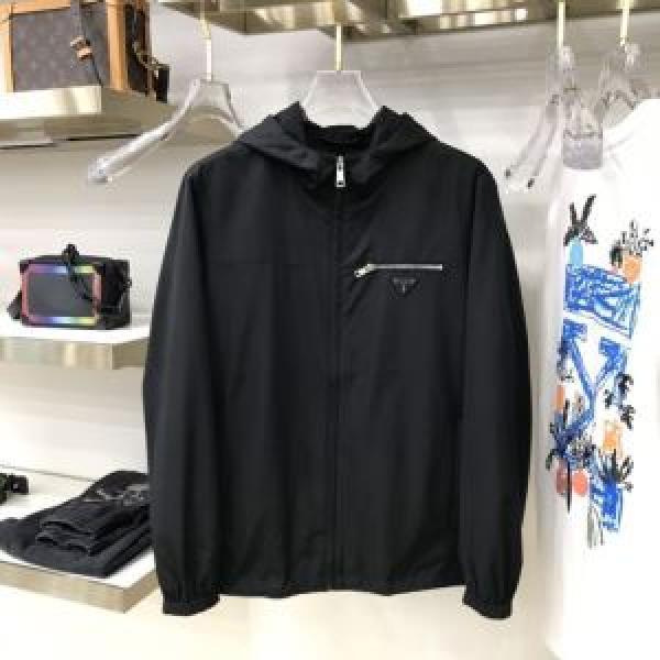 PRADA プラダ テクニカルジャージー ジャケット2026おすすめ 激安手に入れよう ウィンドブレーカー サイズ 着こなせ新作