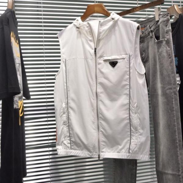 エレガントな雰囲気コレクションPRADA コピー プラダ ノースリーブジャケット コート 防寒性 2026愛らしい春の新作おすすめ