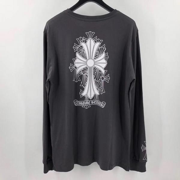 大人気のブランドの新作 2色可選 長袖 /ロンT 普段のファッション クロムハーツ CHROME HEARTS