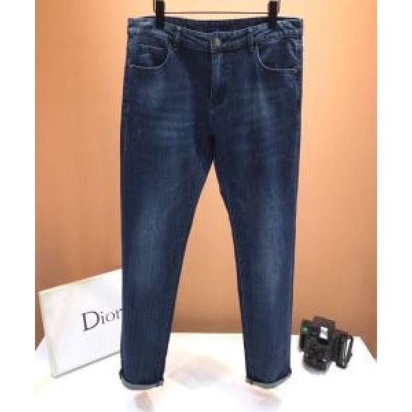 DIOR メンズデニムジーンズディオール 激安2026春夏新作ジーンズ ウォッシュドブルー おしゃれなコーデ013DS00B215X_C530