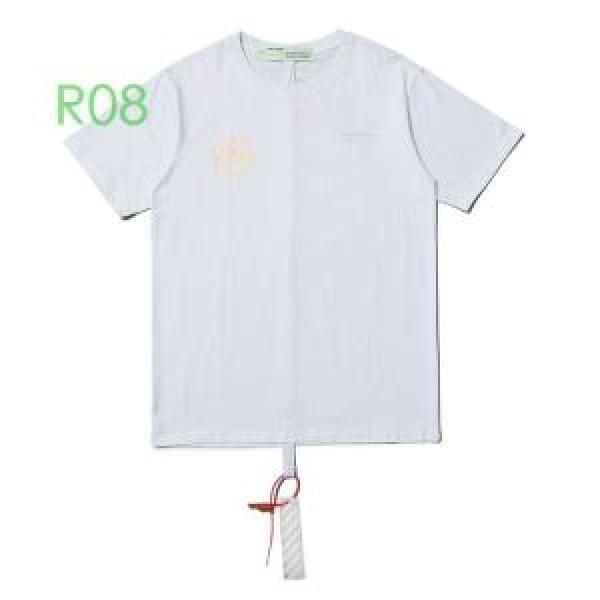 半袖/Tシャツ 大人気柄 2026春新作 2色可選 Off-White 非常にシンプルなデザインなオフホワイト