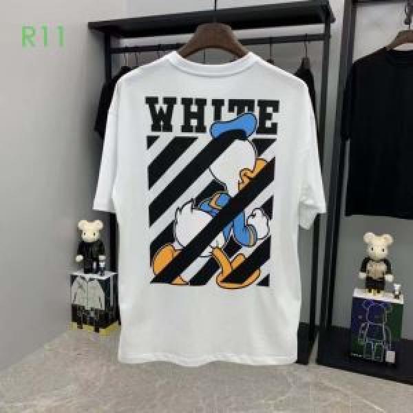 Off-White オフホワイト20SS☆送料込 半袖/Tシャツ 非常にシンプルなデザインな
