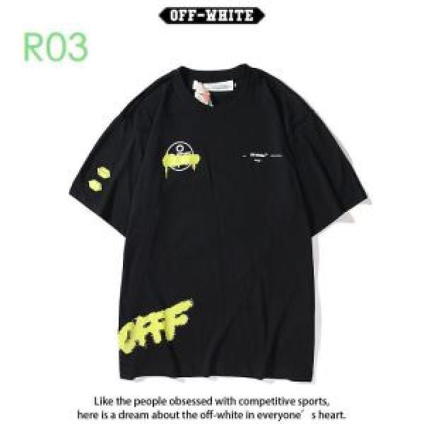 3色可選 2025モデル  Off-White 狙える優秀アイテム オフホワイト 半袖/Tシャツ 大人気のブランドの新作
