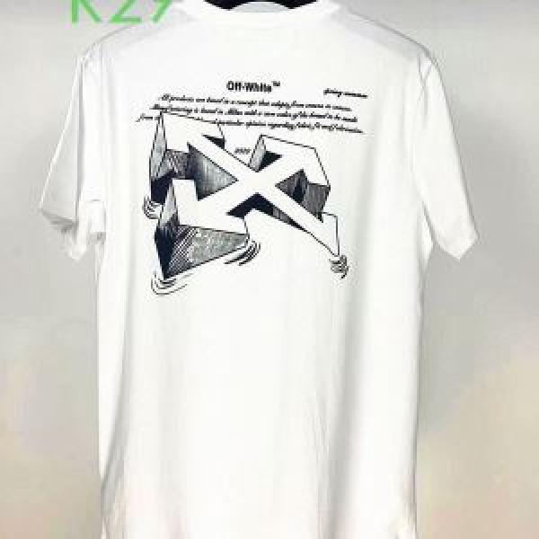 差をつけたい人にもおすすめ 3色可選 Off-White オフホワイト 半袖/Tシャツ 人気ランキング最高