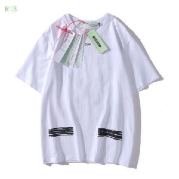 VIP価格SALE 2色可選 Off-White 半袖/Tシャツ2026春新作 おしゃれに大人の必見オフホワイト