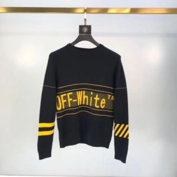 20新作です 2色可選 Off-White オフホワイト 海外限定ラインニットウェア 20新作です