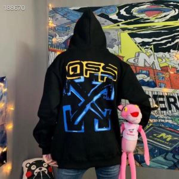 海外限定ライン20新作です  Off-White オフホワイト取り入れやすい パーカー 老舗ブランド