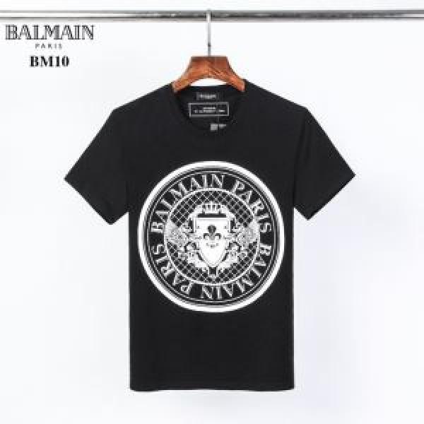 半袖Tシャツ 2色可選 シンプルなファッション バルマン スタイルアップ BALMAIN  2026モデル