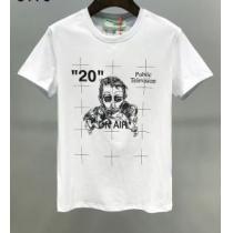 20SS☆送料込 2色可選 十分上品 半袖/Tシャツ 上品に着こなせ Off-White オフホワイト