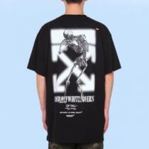 20SSトレンド 2色可選 Off-White エレガントな雰囲気 オフホワイト 半袖/Tシャツ 程よい最新作