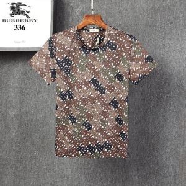 3色可選 バーバリー普段見ないデザインばかり  BURBERRY 高級感のある素材 半袖Tシャツ 価格帯が低い