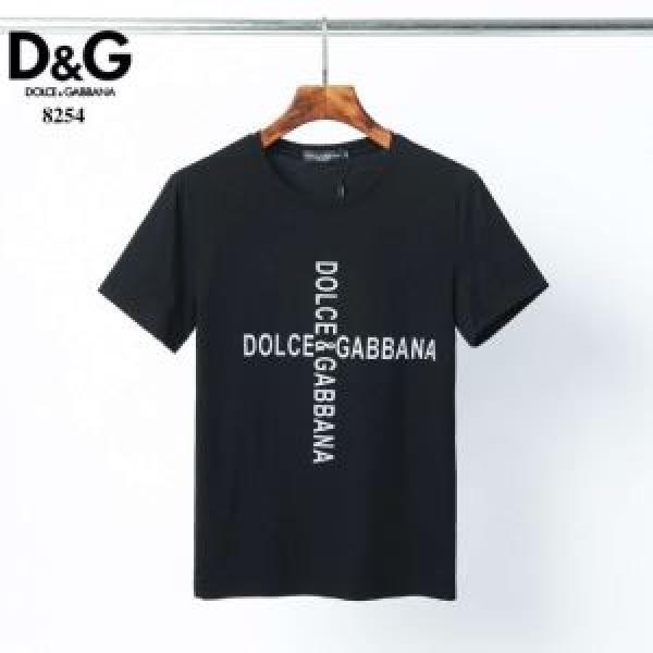 2色可選 今年の春トレンド 半袖Tシャツ 大幅割引価格 ドルチェ＆ガッバーナ Dolce&Gabbana