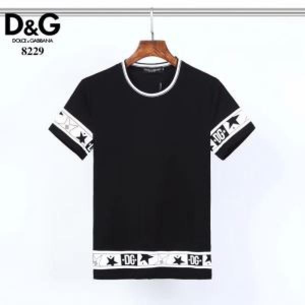 2色可選 有名ブランドです 半袖Tシャツ 一目惚れ級に ドルチェ＆ガッバーナ Dolce&Gabbana 争奪戦必至