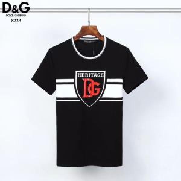 2026年春夏コレクション 2色可選 半袖Tシャツ 限定品が登場 ドルチェ＆ガッバーナ Dolce&Gabbana
