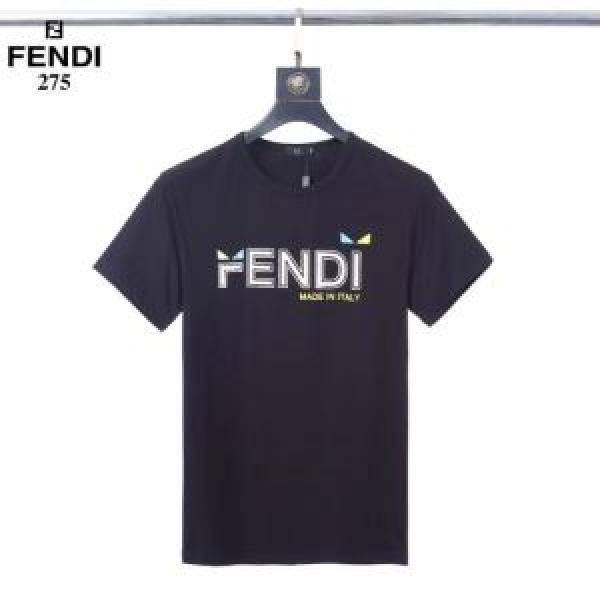 3色可選 半袖Tシャツ 人気ランキング最高 フェンディ 有名ブランドです FENDI 争奪戦必至