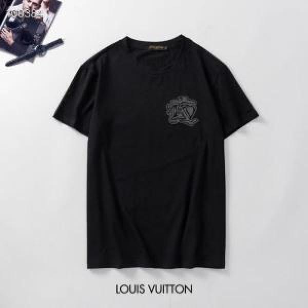 半袖Tシャツ 2色可選 今なお素敵なアイテムだ ルイ ヴィトン LOUIS VUITTON 大人の新作こそ