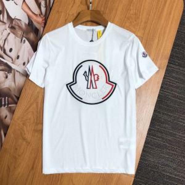 通勤通学どちらでも使え 半袖Tシャツ2色可選  素敵なアイテム モンクレール限定アイテムが登場  MONCLER