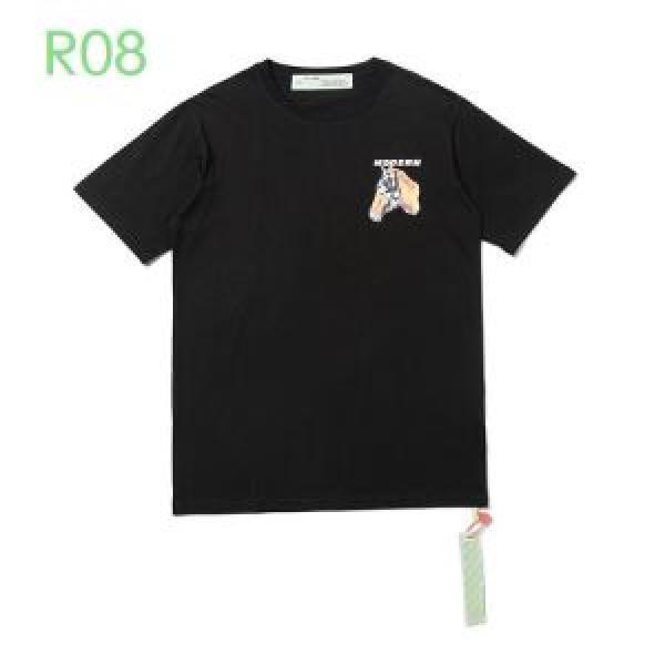 オススメのアイテムを見逃すな 2色可選 半袖Tシャツ おしゃれ刷新に役立つ Off-White オフホワイト