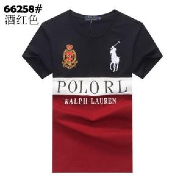 3色可選 どのアイテムも手頃な価格で 半袖Tシャツ デザインお洒落 ポロ ラルフローレン Polo Ralph Lauren