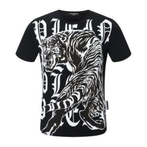 半袖Tシャツ 3色可選 試してみよう フィリッププレイン 手の届くプライスが魅力的 PHILIPP PLEIN