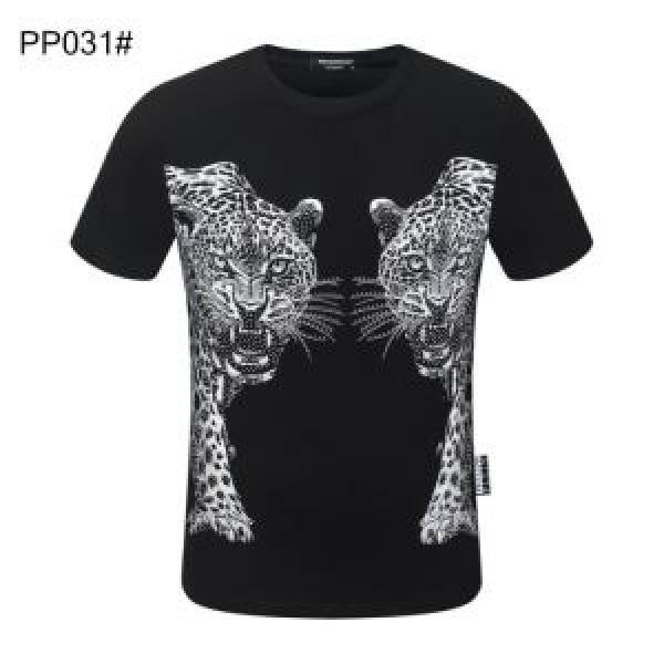 着こなしを楽しむ 半袖Tシャツ 多色可選 有名ブランドです フィリッププレイン PHILIPP PLEIN