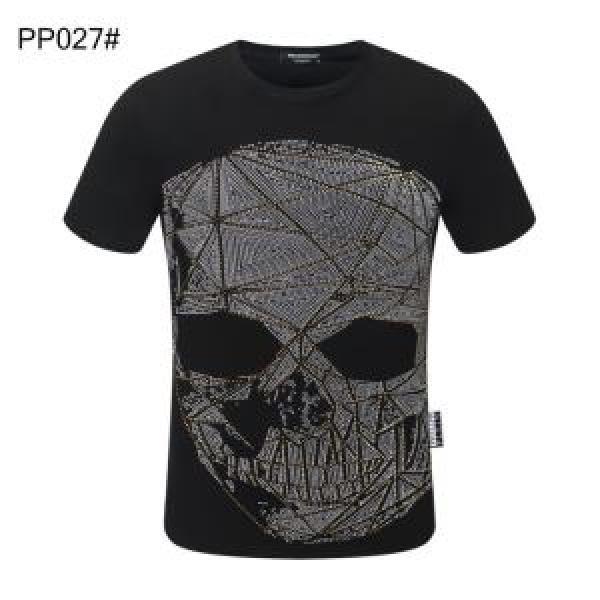 多色可選 フィリッププレイン オススメのアイテムを見逃すな PHILIPP PLEIN コーデの完成度を高める 半袖Tシャツ