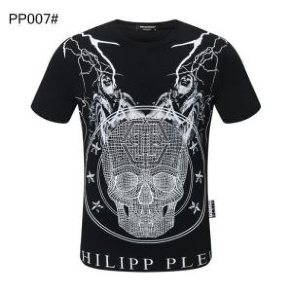 半袖Tシャツ この時期の一番人気は 3色可選 フィリッププレイン PHILIPP PLEIN シンプルなファッション