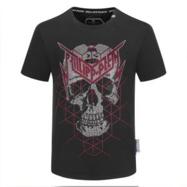 春夏コレクション新品 フィリッププレイン PHILIPP PLEIN 普段見ないデザインばかり 半袖Tシャツ