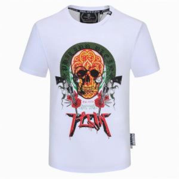 半袖Tシャツ 2色可選 非常にシンプルなデザインな フィリッププレイン PHILIPP PLEIN