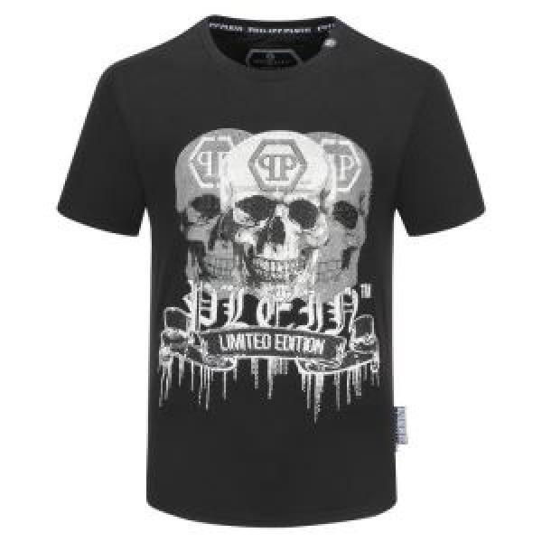 半袖Tシャツ スタイルアップ フィリッププレイン 2色可選 2026モデル  PHILIPP PLEIN ストリート感あふれ