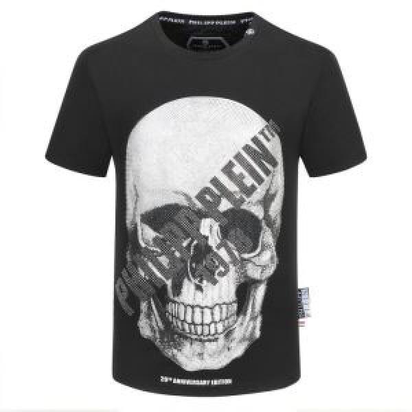 限定アイテム特集 半袖Tシャツ 2色可選 ファッションに取り入れよう フィリッププレイン PHILIPP PLEIN