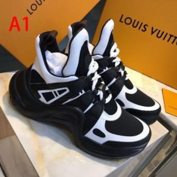 最もオススメ スニーカー2色可選  確定となる上品 ルイ ヴィトン海外でも大人気  LOUIS VUITTON