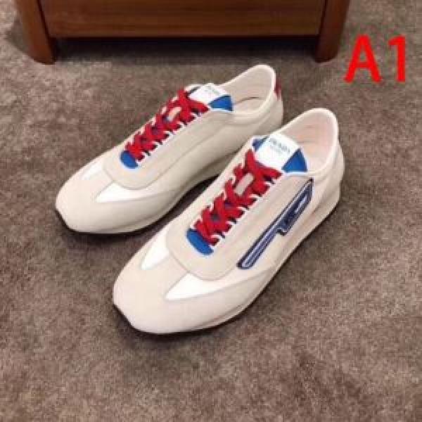 3色可選 着こなしを楽しむ スニーカー 有名ブランドです プラダ PRADA 限定品が登場