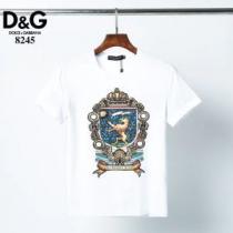 普段使いにも最適なアイテム 2色可選 半袖Tシャツ ストリート感あふれ ドルチェ＆ガッバーナ Dolce&Gabbana