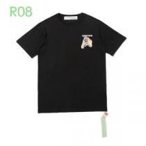 オススメのアイテムを見逃すな 2色可選 半袖Tシャツ おしゃれ刷新に役立つ Off-White オフホワイト